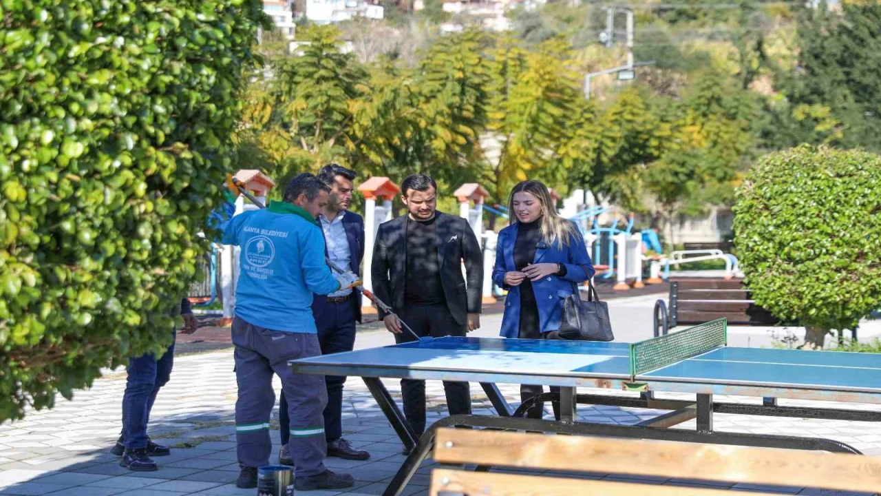 Alanya Belediyesi Kemal Beyaz parkını yeniledi