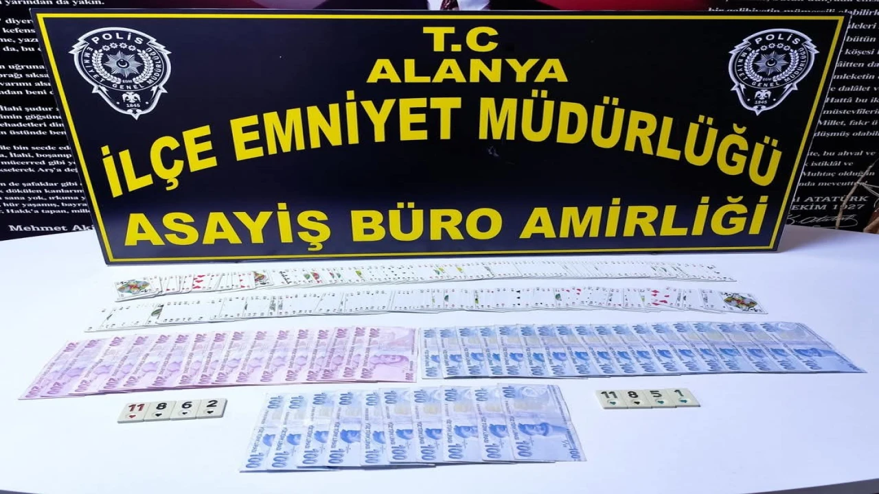 Alanyada kumar baskınına 92 bin 470 TL para cezası