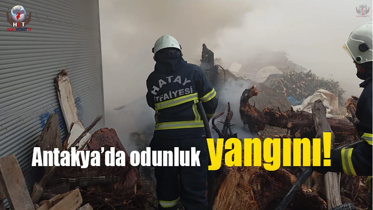 Antakyada odunluk yangını