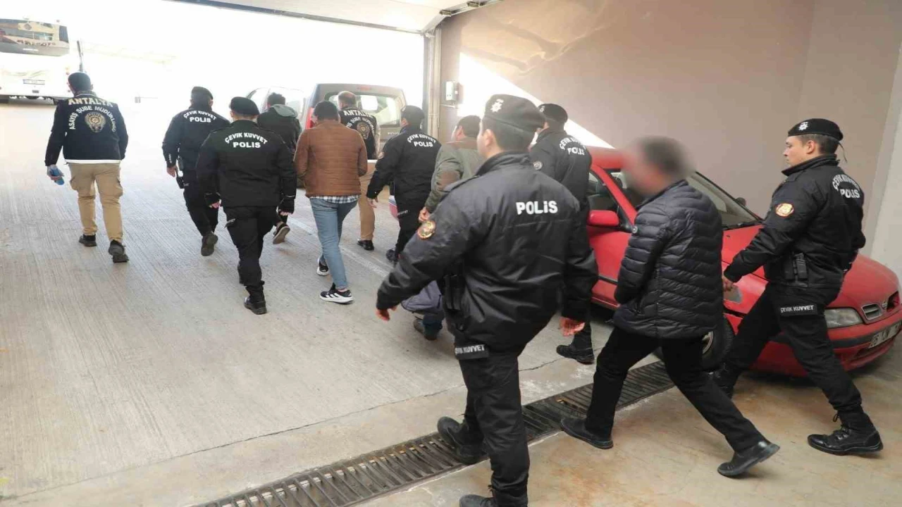 Antalyada bir haftada 578 kişi yakalandı