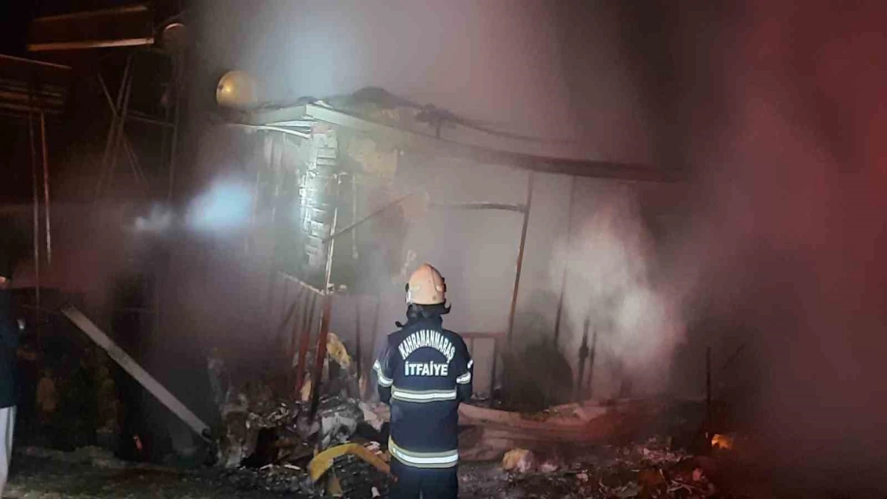 Kahramanmaraşta ev yangınında bir kişi öldü