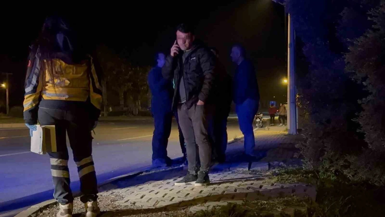 Kaza yapan alkollü sürücünün 5 metre ısrarı