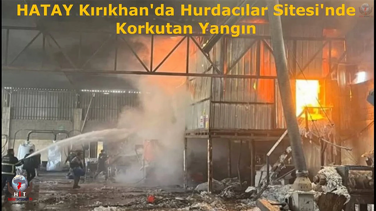 Kırıkhanda Hurdacılar Sitesinde yangın