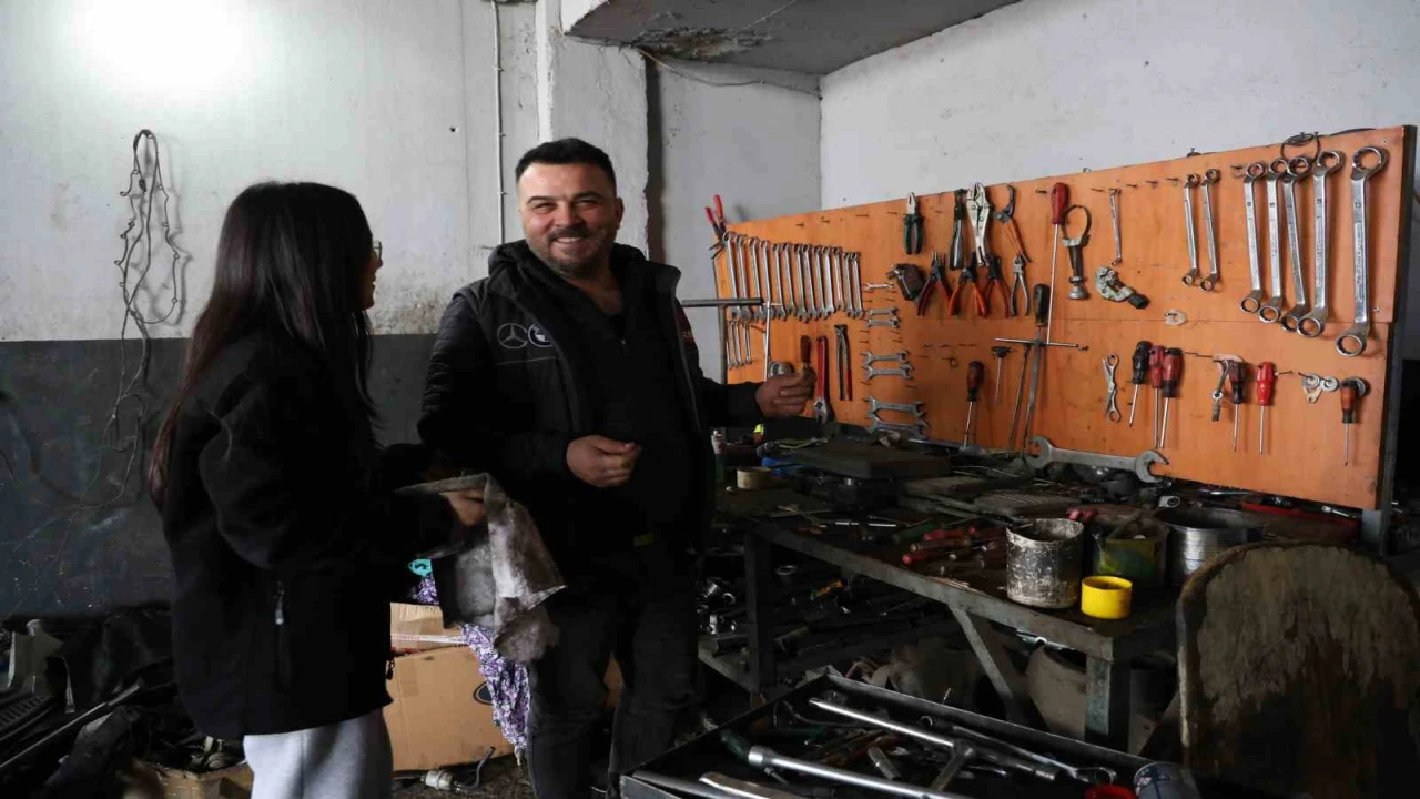 Tatillerde tamirci babasının yanında çalışan Hiranur, okçulukta şampiyon oldu