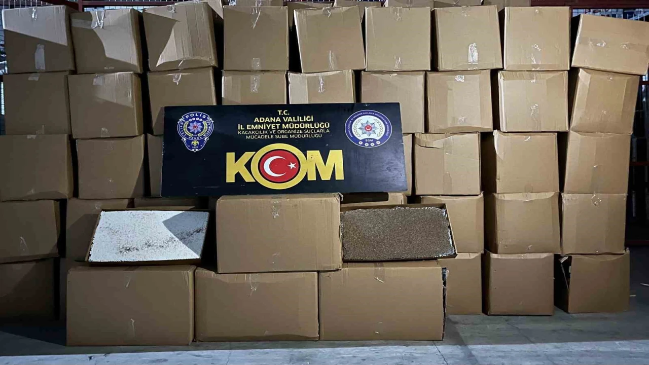 Adanada 14 milyon TL değerinde doldurulmuş sigara ele geçirildi