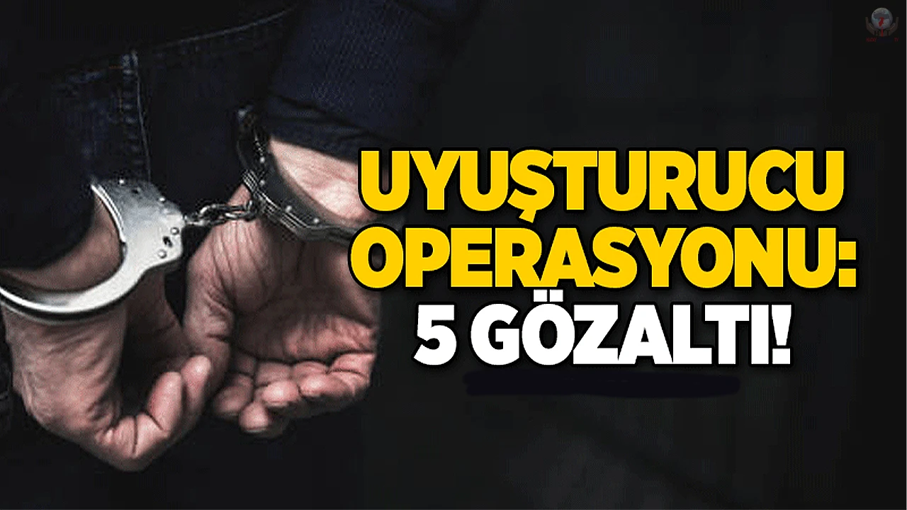 Hatayda uyuşturucu operasyonu; 5 gözaltı