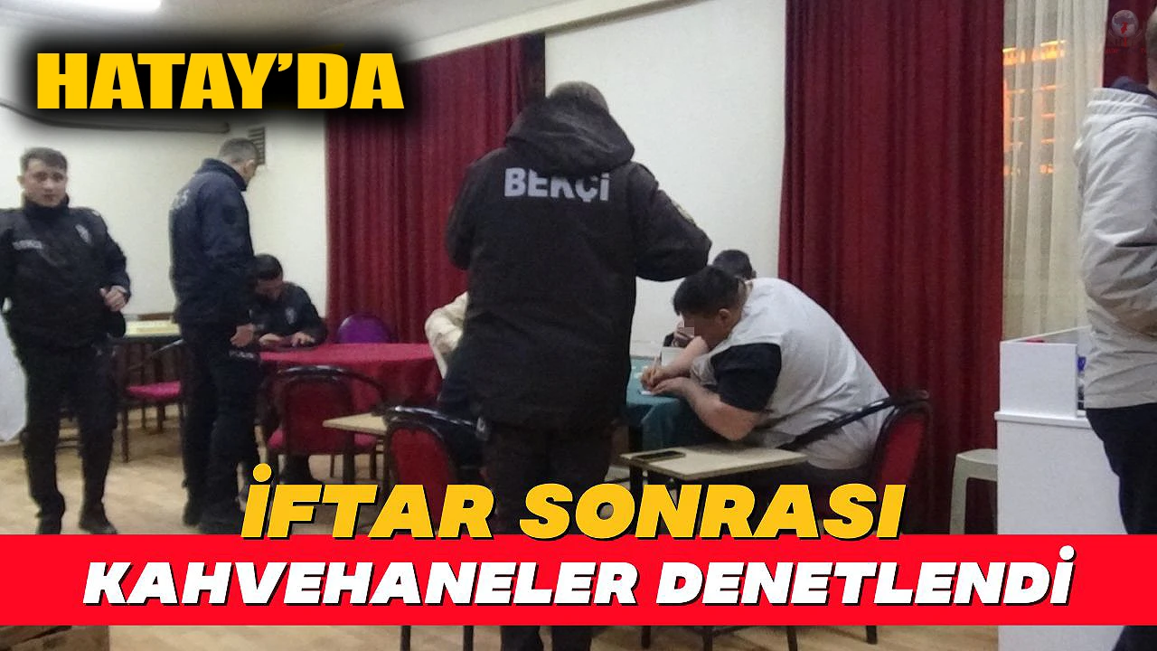 İskenderunda kıraathaneler denetlendi