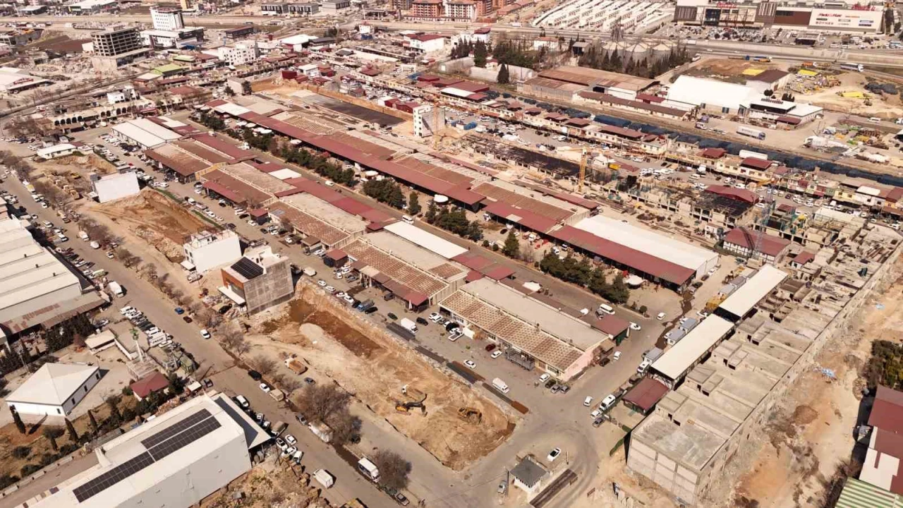 Kahramanmaraşta çalışmalar sürüyor: Toptancılar Sitesi hızla yapılıyor