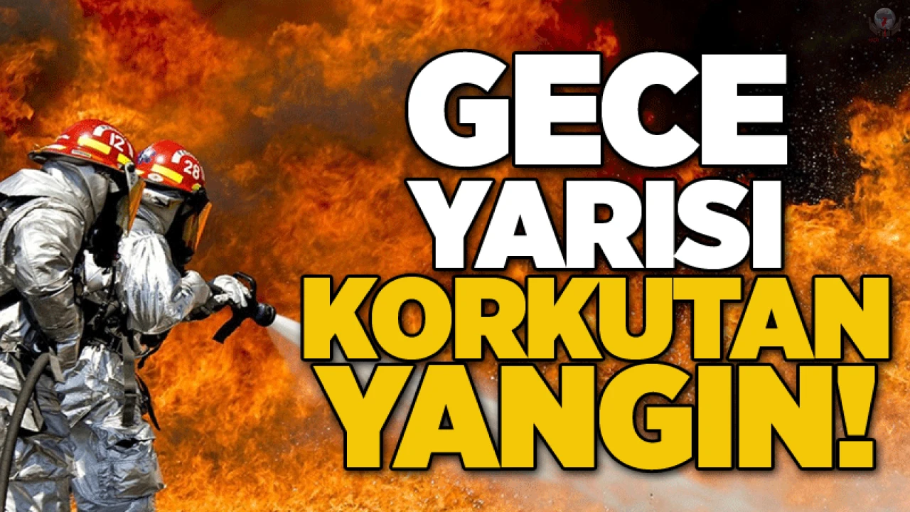 Payasta korkutan yangın