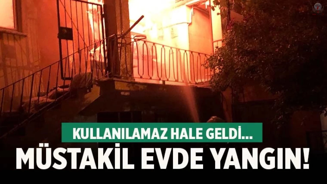Reyhanlıda müstakil ev yangını