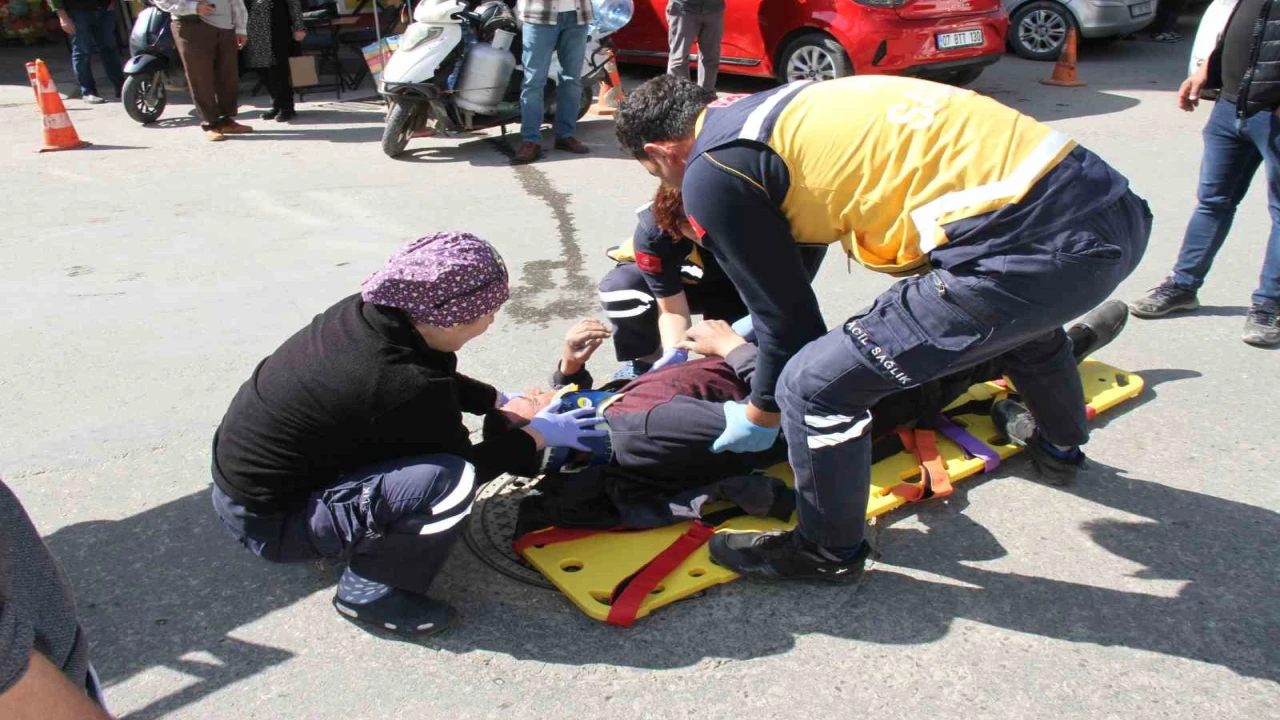 Serikte motokuryeler çarpıştı: 1 yaralı