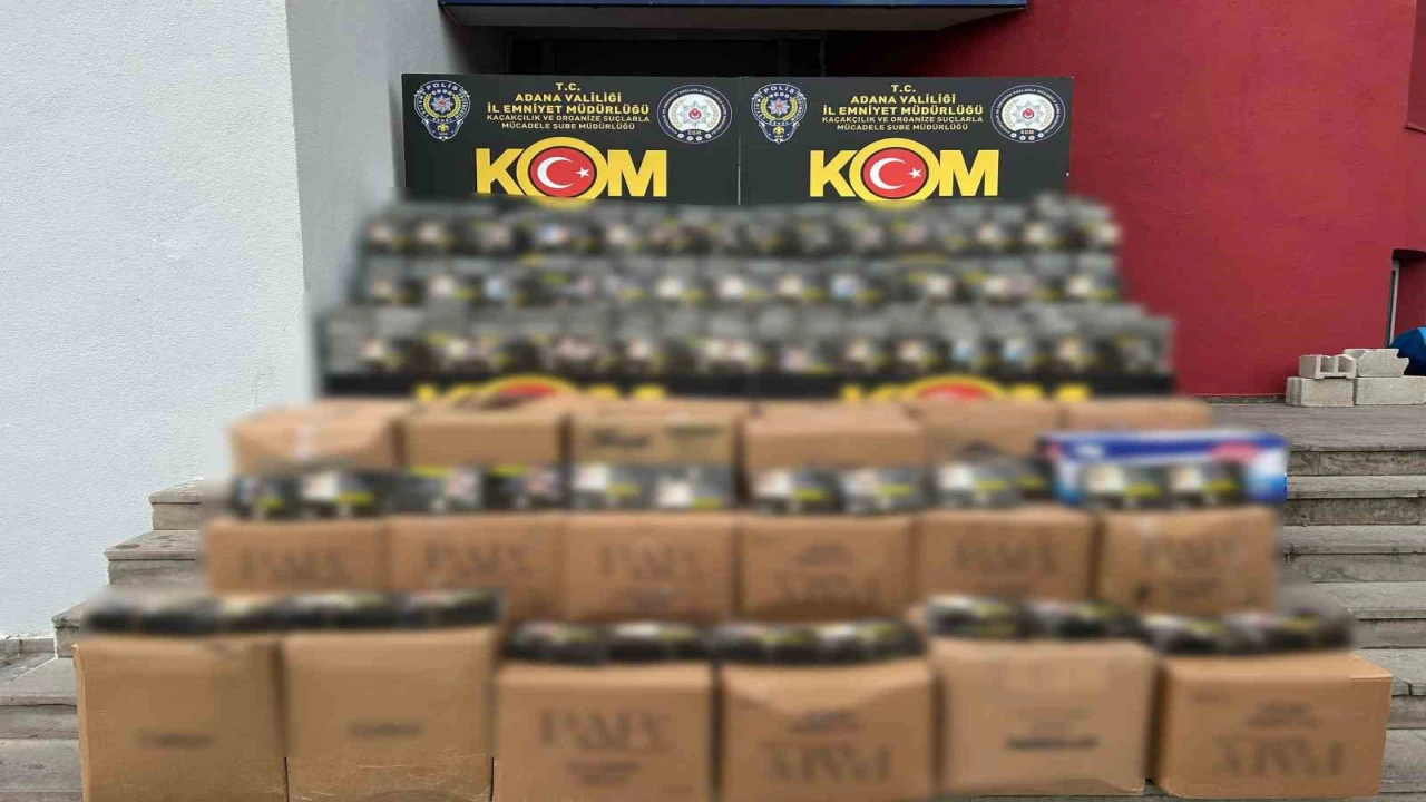 Adanada Kaçakçılık Operasyonu: 90 bin adet mükerrer bandrol ele geçirildi