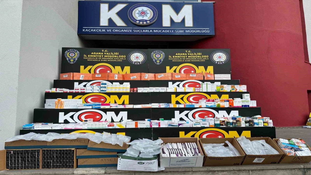Adanada yasa dışı ilaç operasyonu: Binlerce tıbbi ürün ele geçirildi