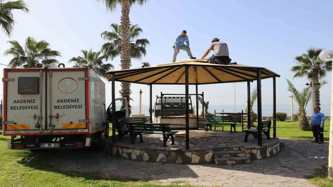 Akdenizde parklar yenileniyor