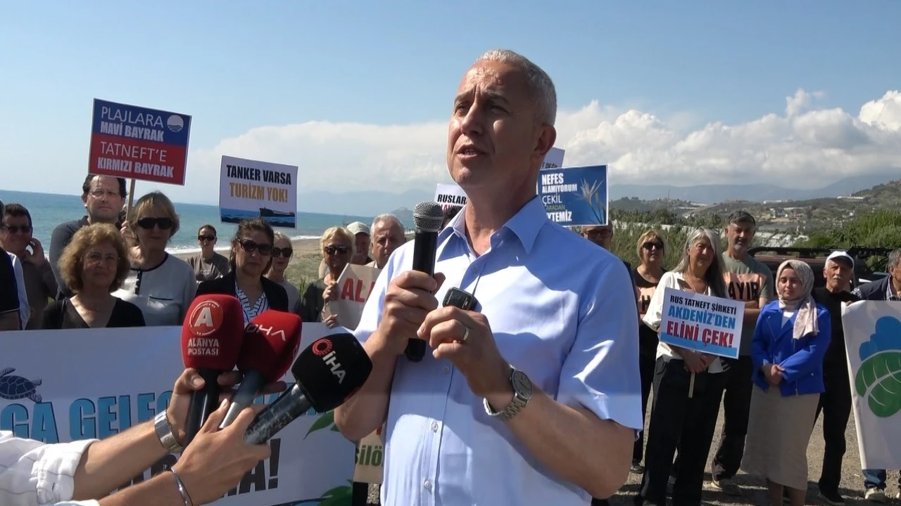 Alanyada Aytemiz LPG dolum tesisine hayır eylemi