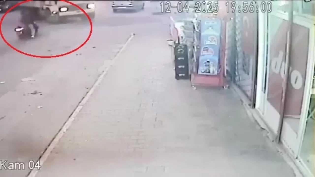 Antalyada 16 yaşındaki genci hayattan koparan kaza güvenlik kamerasında