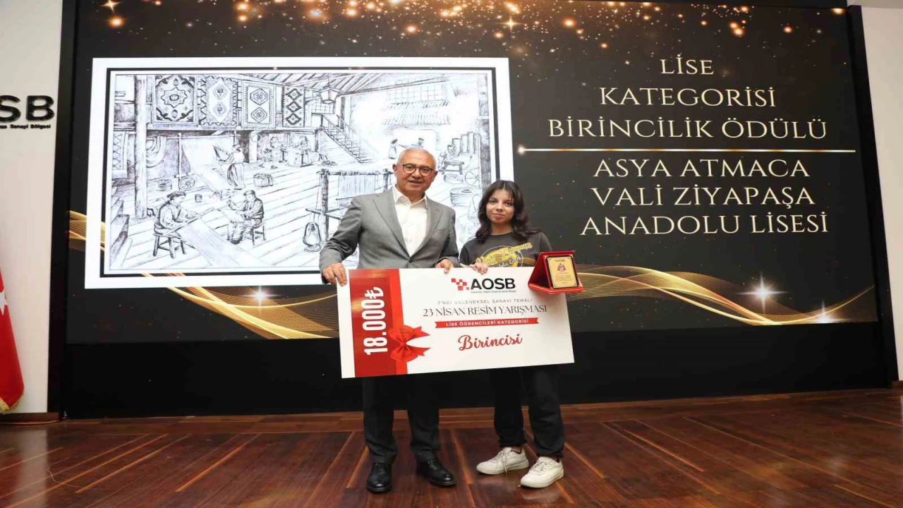 AOSBnin geleneksel resim yarışmasında ödüller sahiplerini buldu