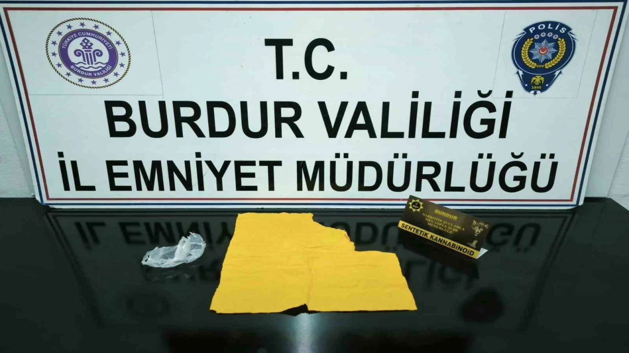 Burdurda uyuşturucu operasyonunda 1 şüpheli tutuklandı