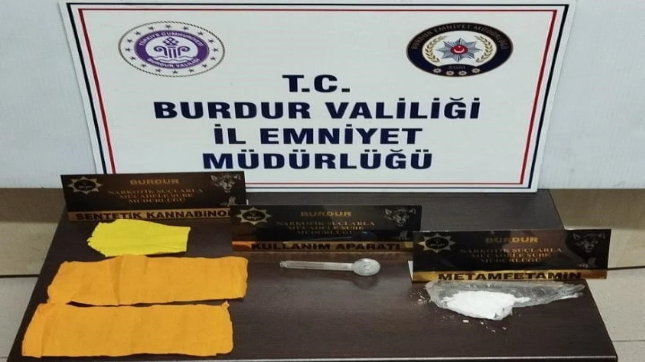 Burdurda uyuşturucu operasyonunda 1 şüpheli tutuklandı