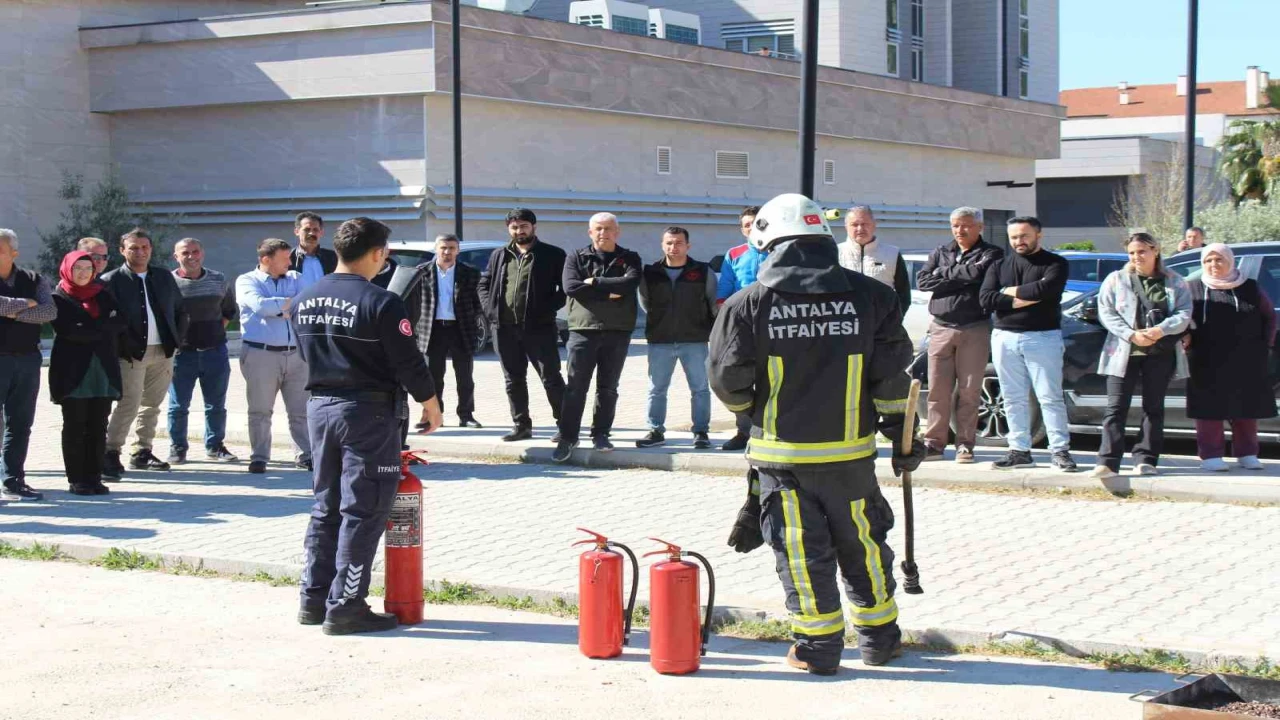 Büyükşehirin yangın eğitimleri sürüyor
