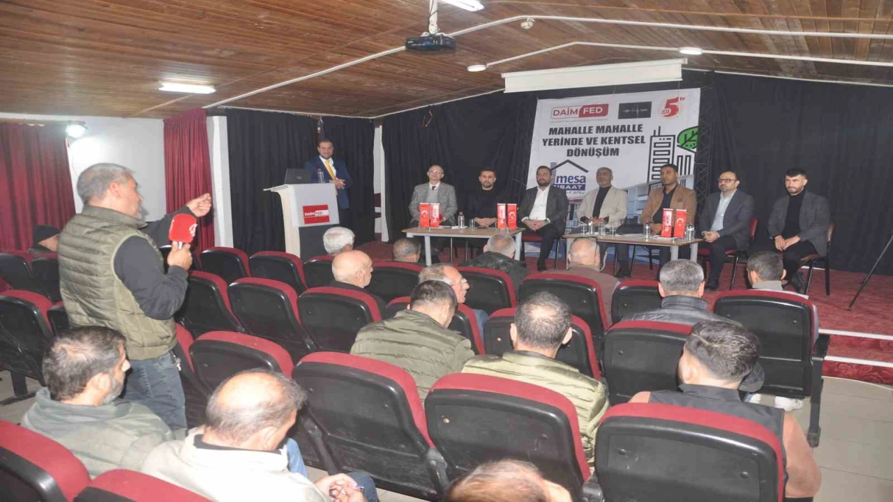 DAİMFED mahalle mahalle gezerek yerinde kentsel dönüşümü anlatıyor