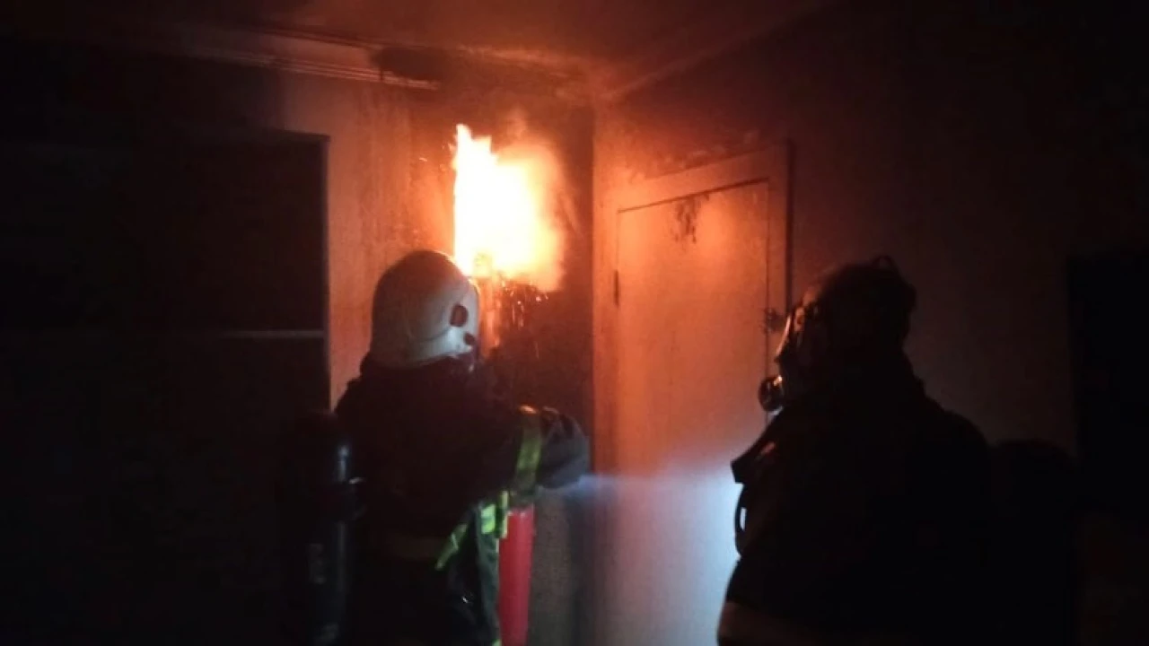 Defnede korkutan yangın