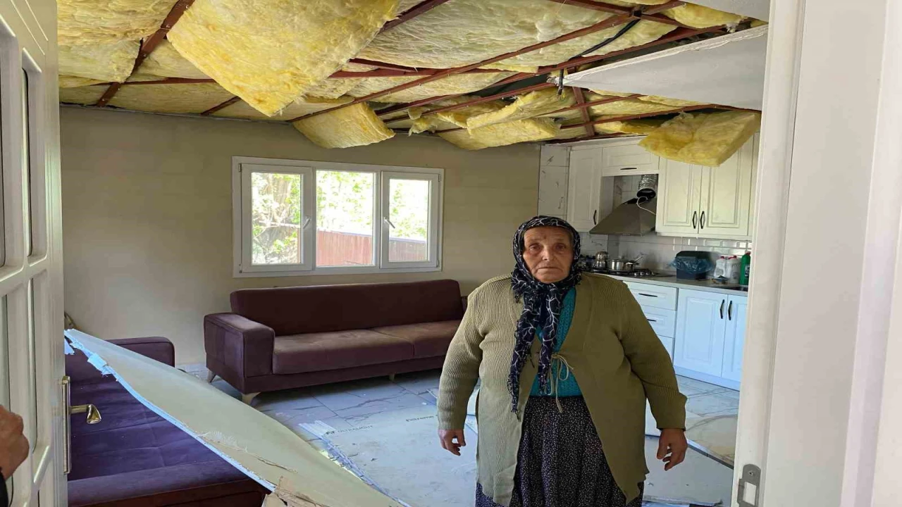 Depremde yıkılan evinin yerine yaptırdığı yuvası başına yıkıldı