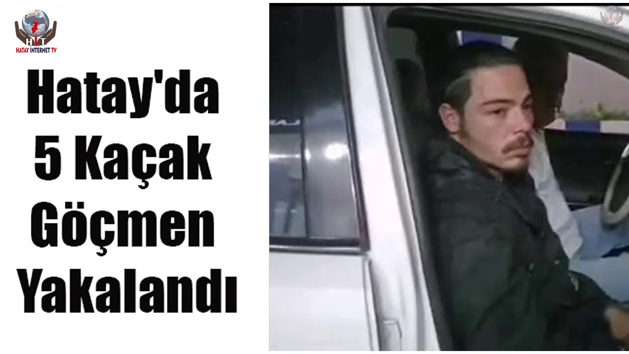 Hatayda 5 kaçak göçmen yakalandı