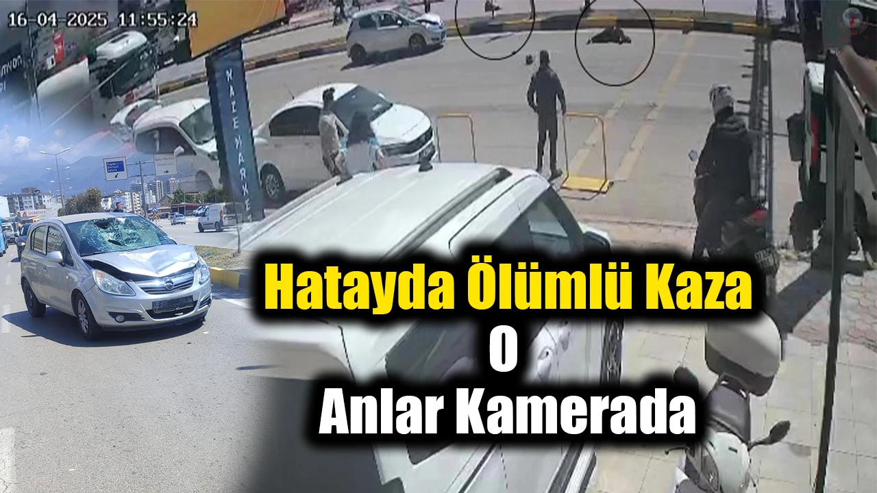 Hataydaki ölümlü kazada 2 kadının metrelerce havaya uçtuğu anlar kamerada