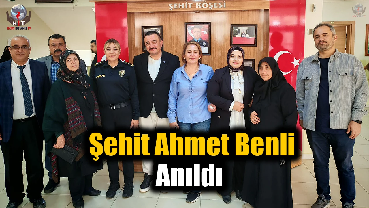 Hataylı şehit polis Ahmet Benli vefat yıldönümünde anıldı