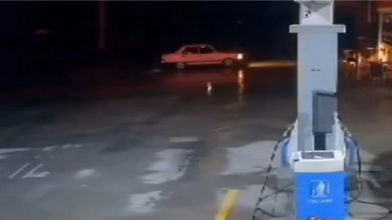 Ispartada akaryakıt istasyonunda drift pahalıya patladı