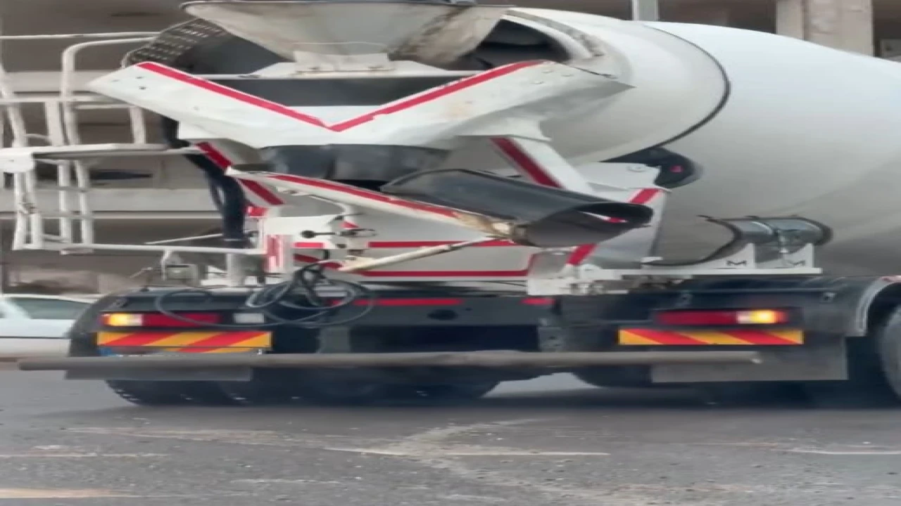 Kahramanmaraşta beton mikserine 152 bin lira ceza