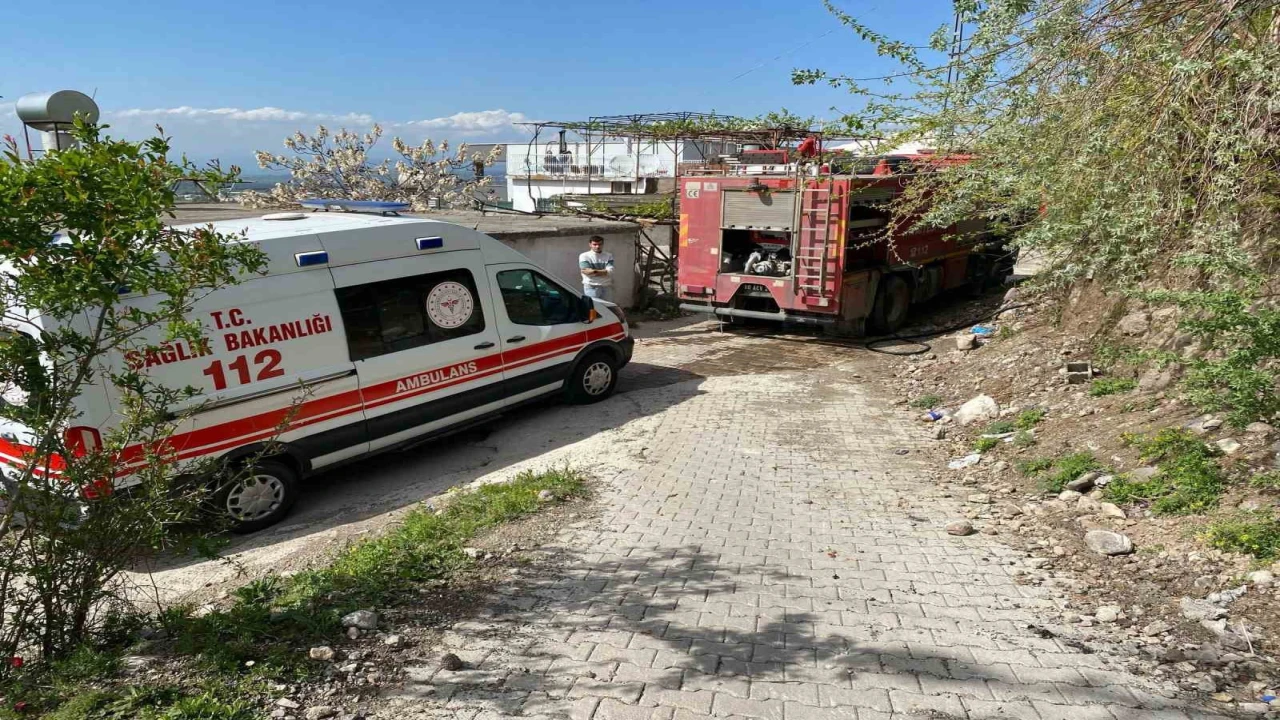 Osmaniyede evde çıkan yangın söndürüldü