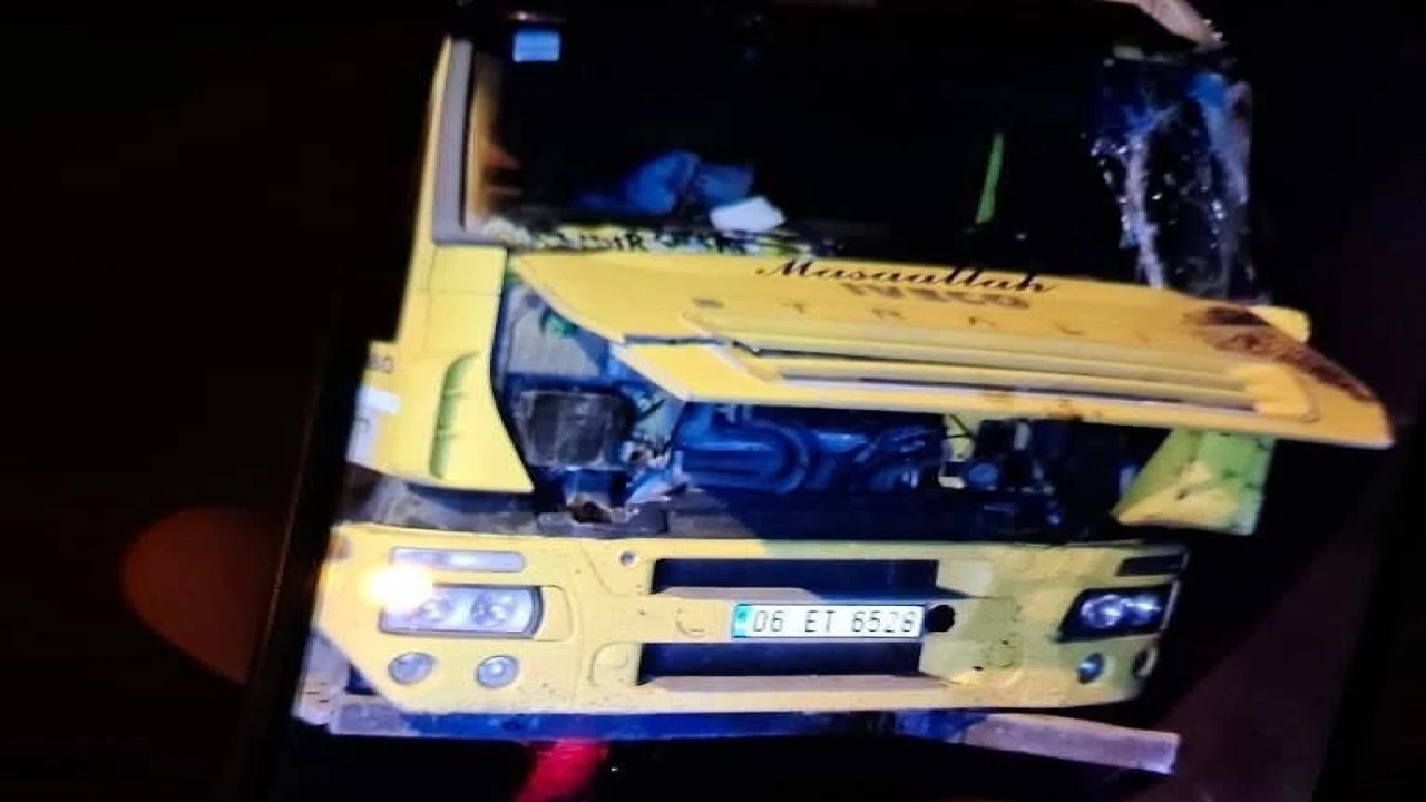 Osmaniyede tünelde trafik kazası: 1 yaralı