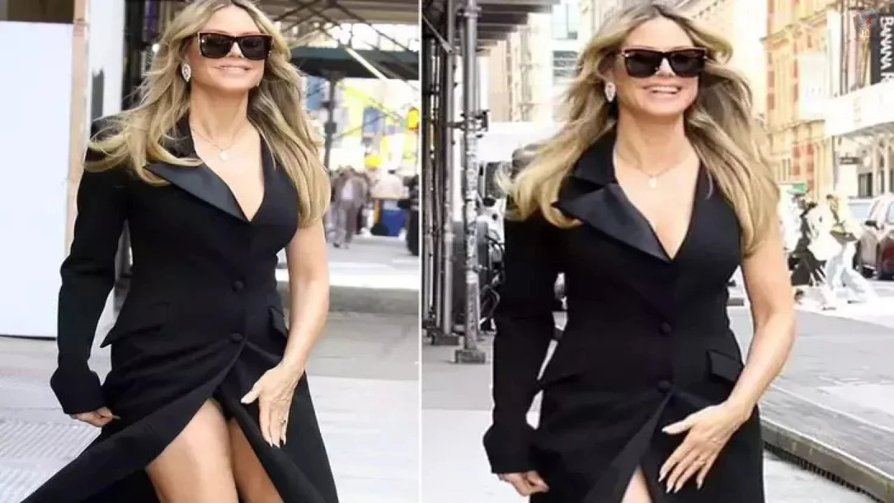 Rüzgarın azizliğine uğrayan ünlü model iç çamaşırı görününce ne yapacağını şaşırdı