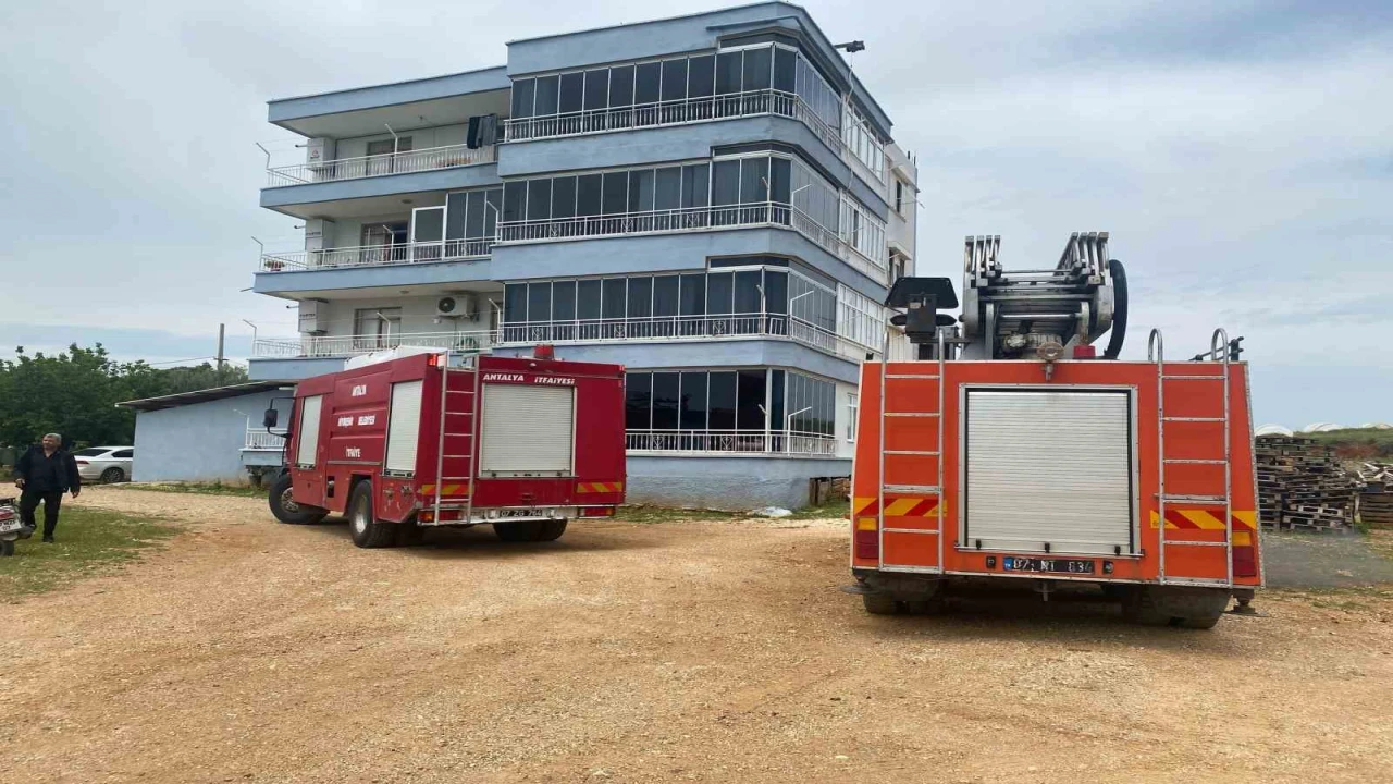 Serikte apartman dairesinde çıkan yangın korkuttu