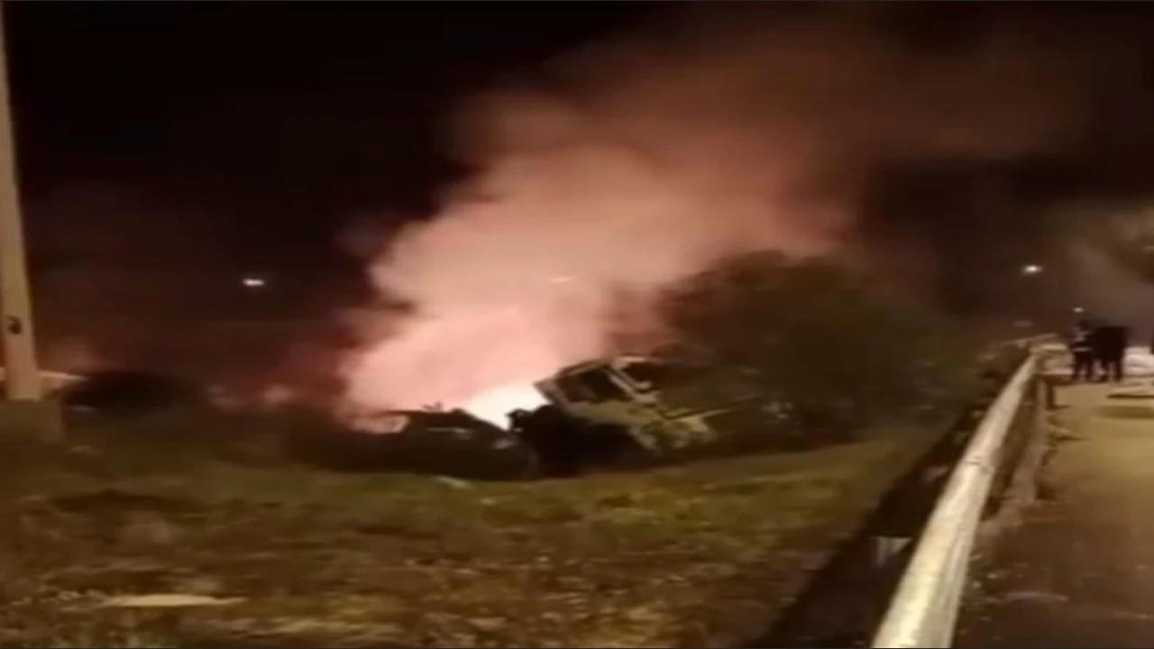 Tankerle tırın karıştığı kazada tanker alev topuna döndü