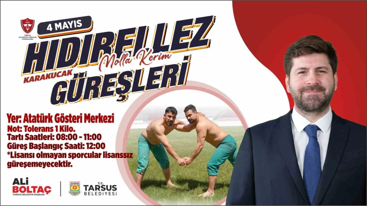 Tarsusta Karakucak Güreşleri heyecanı başlıyor