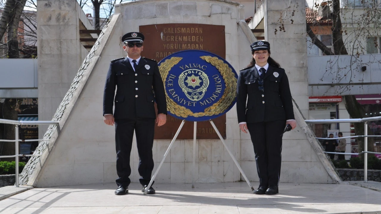 Yalvaçta Polis Teşkilatının 180. yılı törenle kutlandı