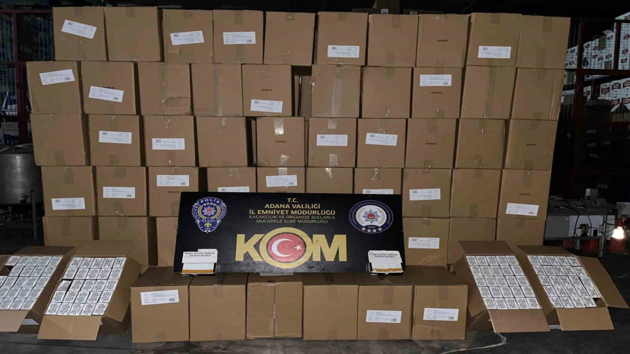 Adanada 10 milyonluk kaçakçılık operasyonu: 7 gözaltı