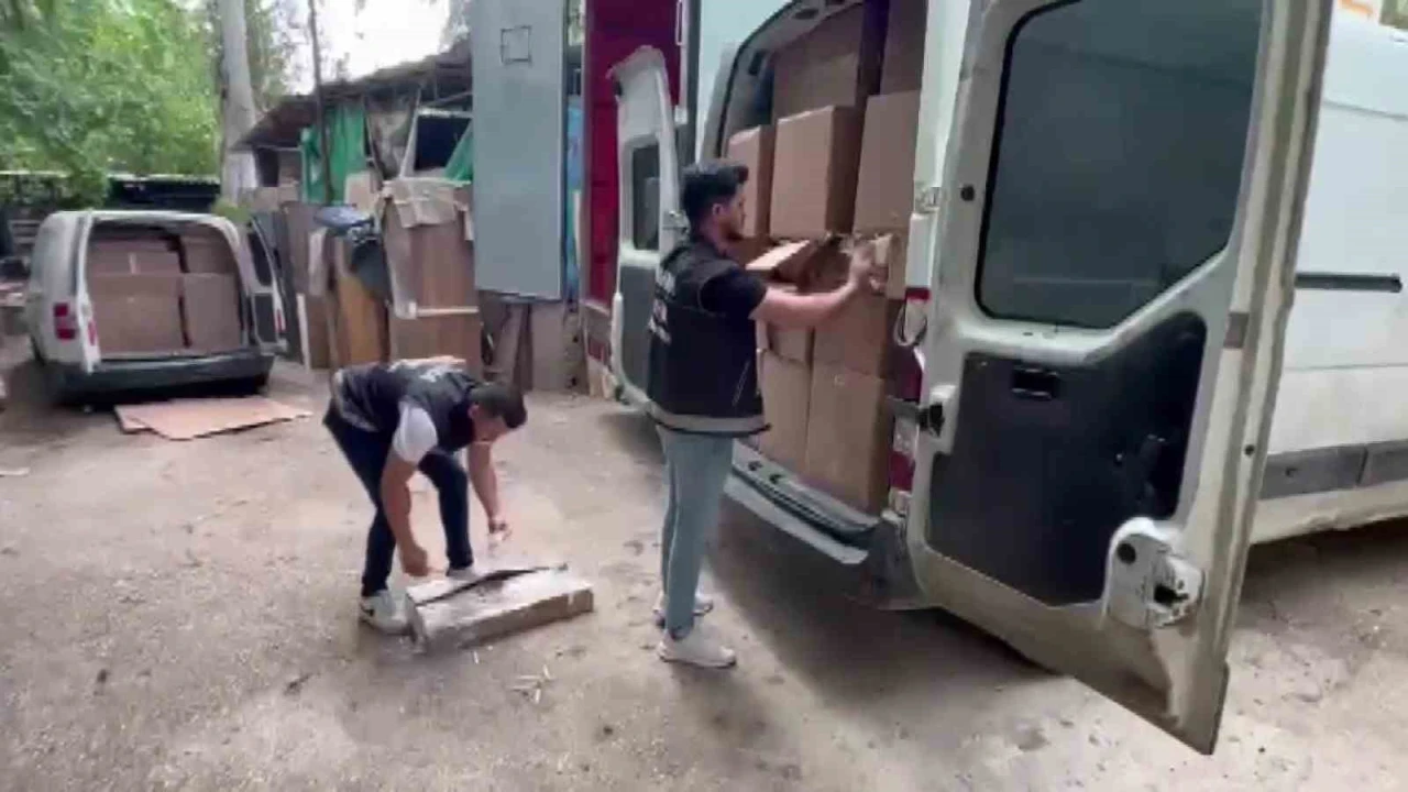 Adanada 39 milyon TLlik kaçakçılık operasyonu