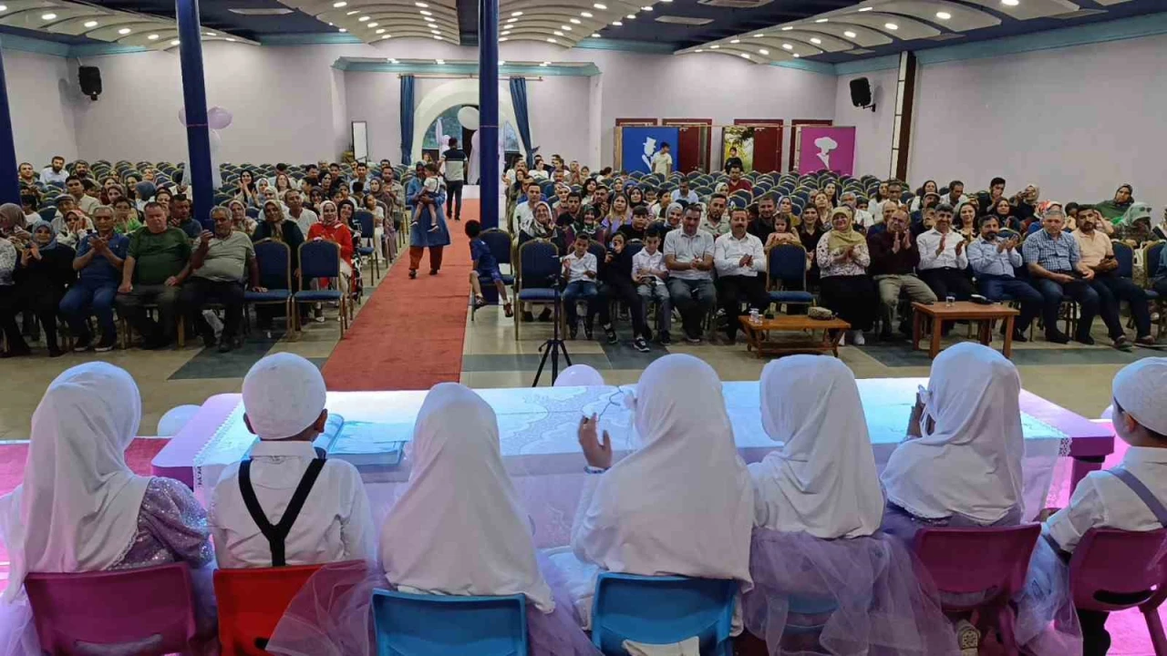 Anamurda 4-6 yaş öğrencileri yıl sonu heyecanı yaşadı