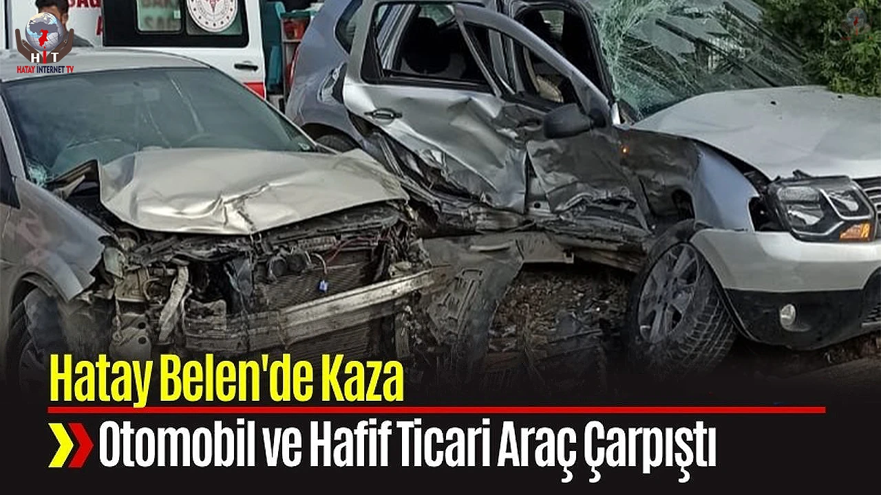 Belende trafik kazası: 2 yaralı