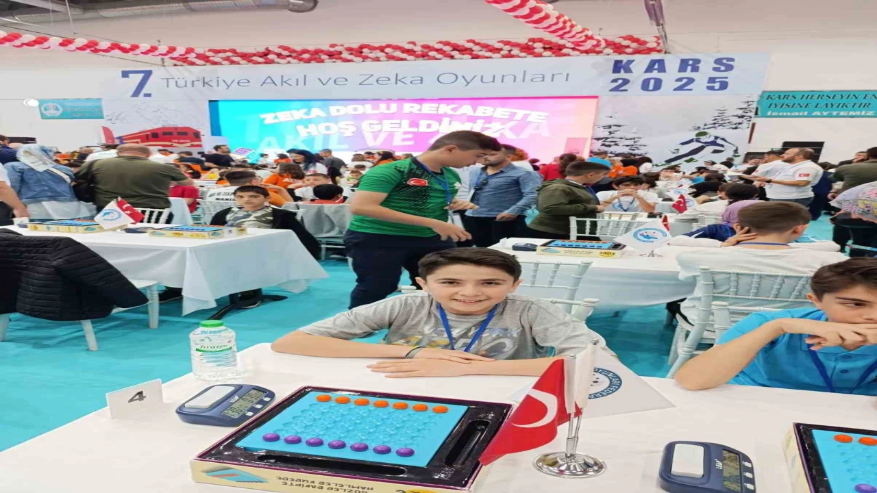 Burdurlu ortaokul öğrencisi 7. Akıl ve Zeka Oyunları Türkiye Şampiyonasında 10uncu oldu