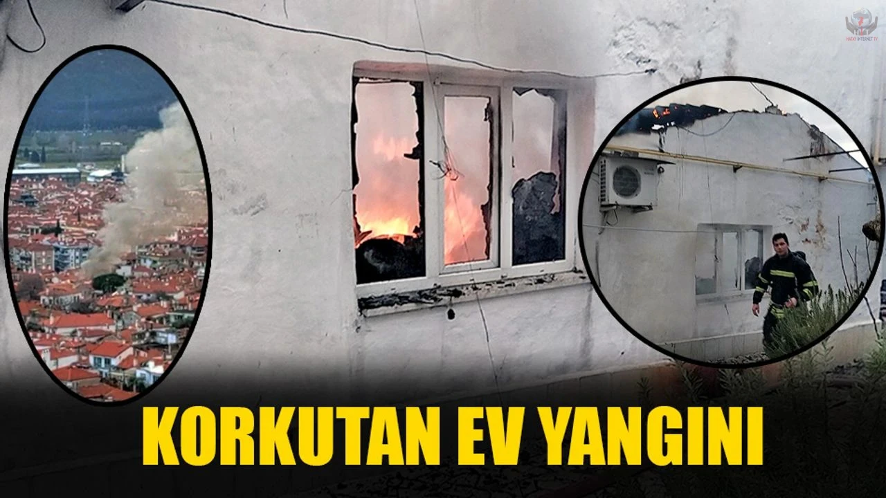 Dörtyolda ev yangını