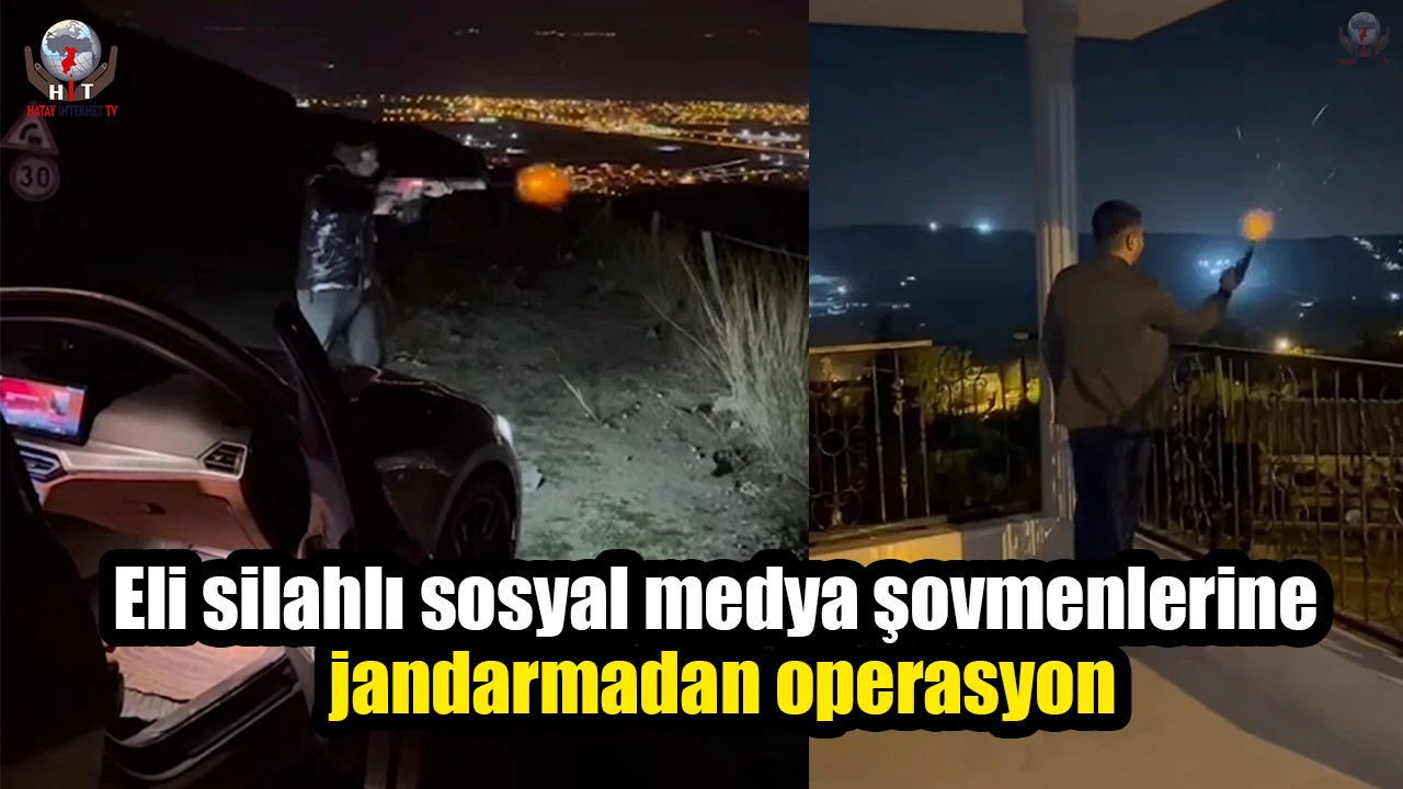 Eli silahlı sosyal medya şovmenlerine jandarmadan operasyon
