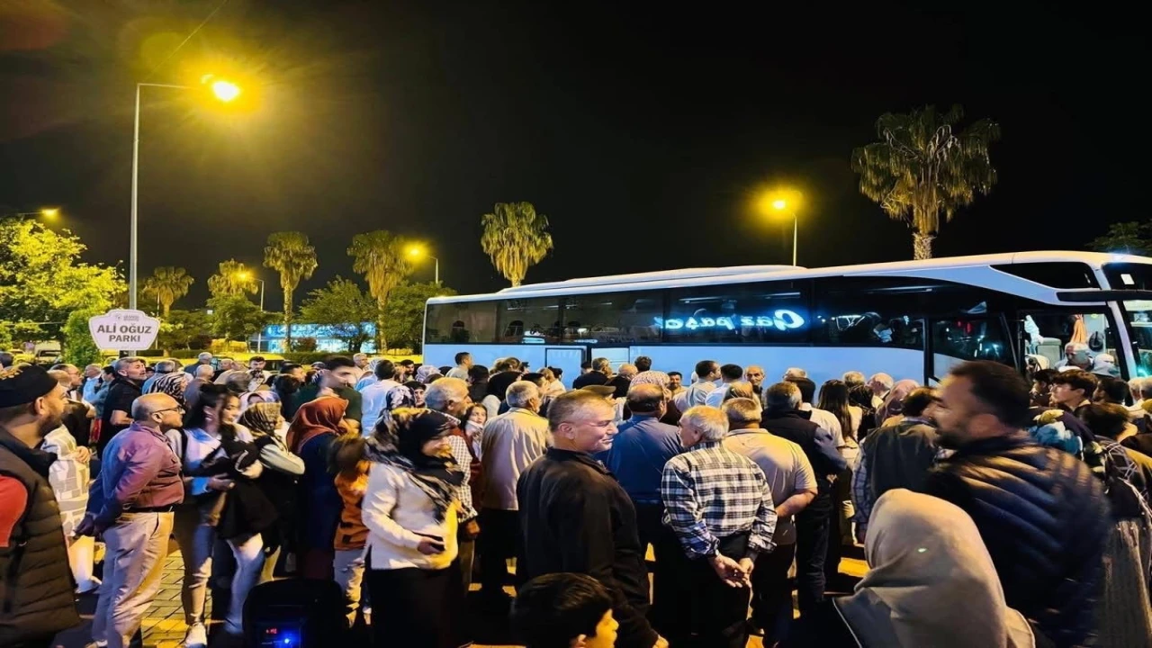 Gazipaşada hacı adayları kutsal topraklara uğurlandı