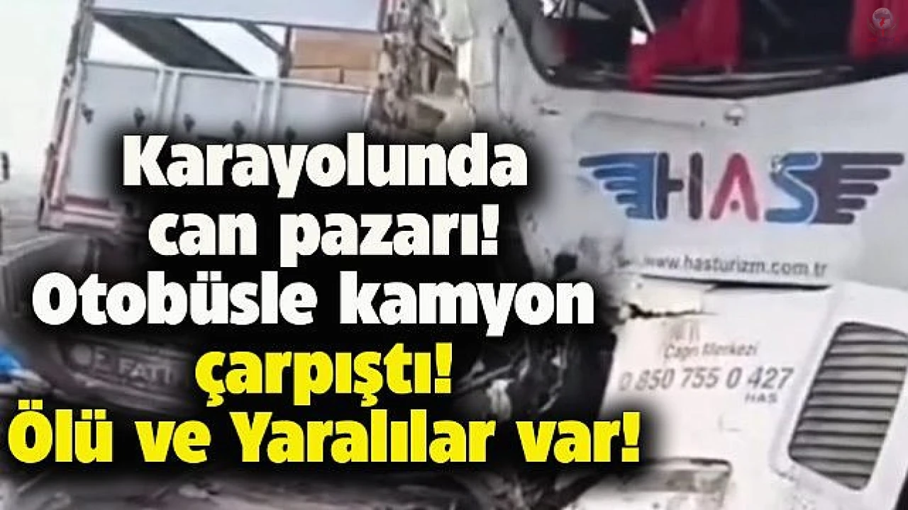 Hatay Otobüsü Kaza Yaptı 1 Ölü 5 Yaralı