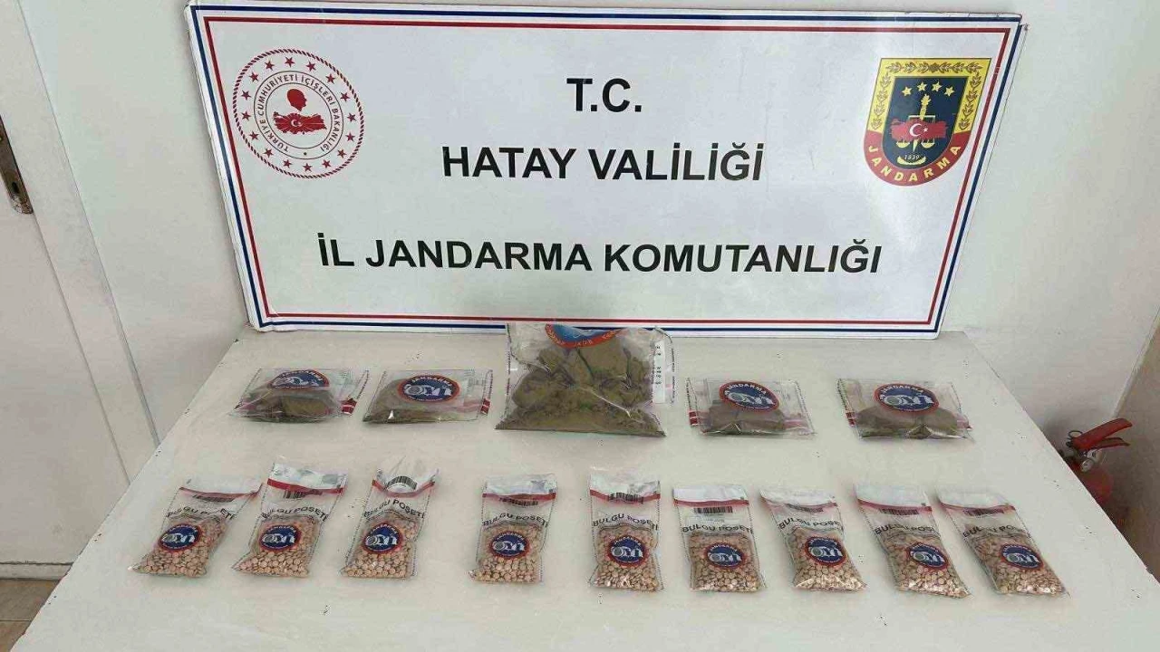 Hatayda 450 gümrük kaçağı kuru sıkı tabanca ve uyuşturucu ele geçirildi