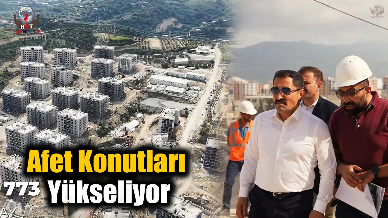 Koçören Mahallesinde afet konutları yükseliyor